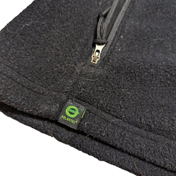 Eddie Bauer Women's Black Fleece Vest - Polartec Zip Up w/Pockets Size Small - Picture 2 of 11
